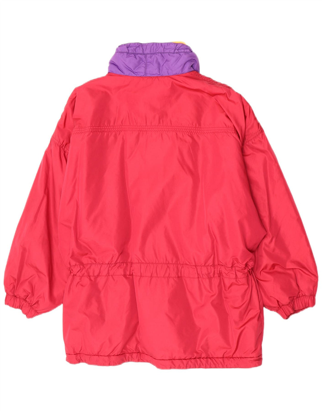Chaqueta de esquí vintage de gran tamaño para mujer IT 44/46 Bloque de color rojo medio