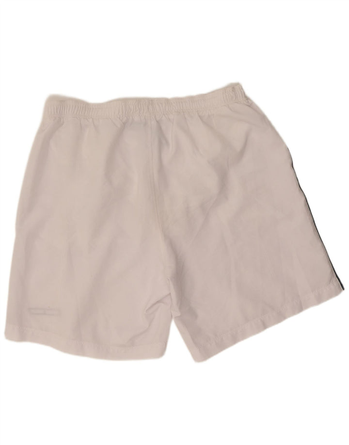 Reebok - Pantalones cortos deportivos para hombre, tamaño grande, poliéster blanco