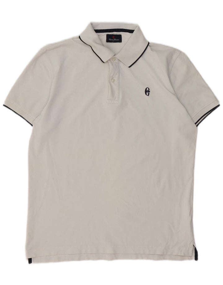 CONTE OF FLORENCE Polo Hombre Algodón Blanco Mediano