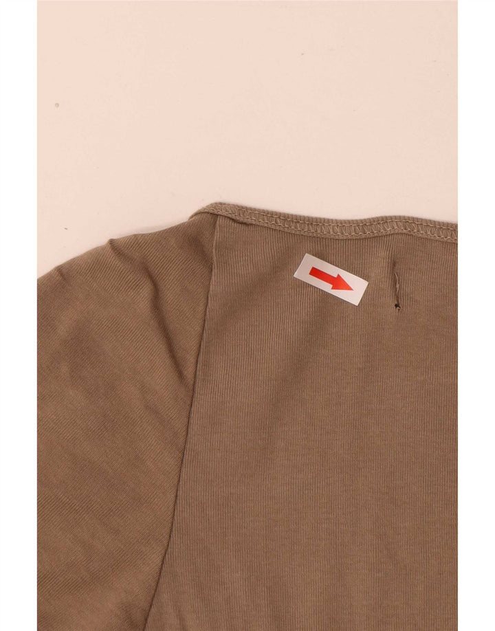 Zara Mujer Blusa Top UK 8 Small Gris