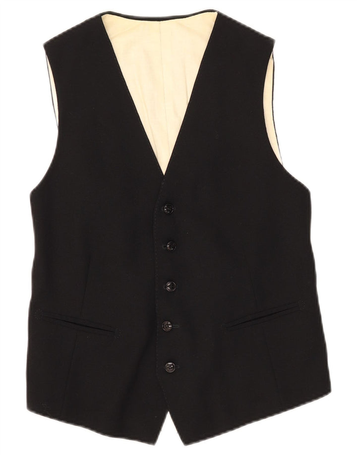 Chaleco vintage para hombre XS negro