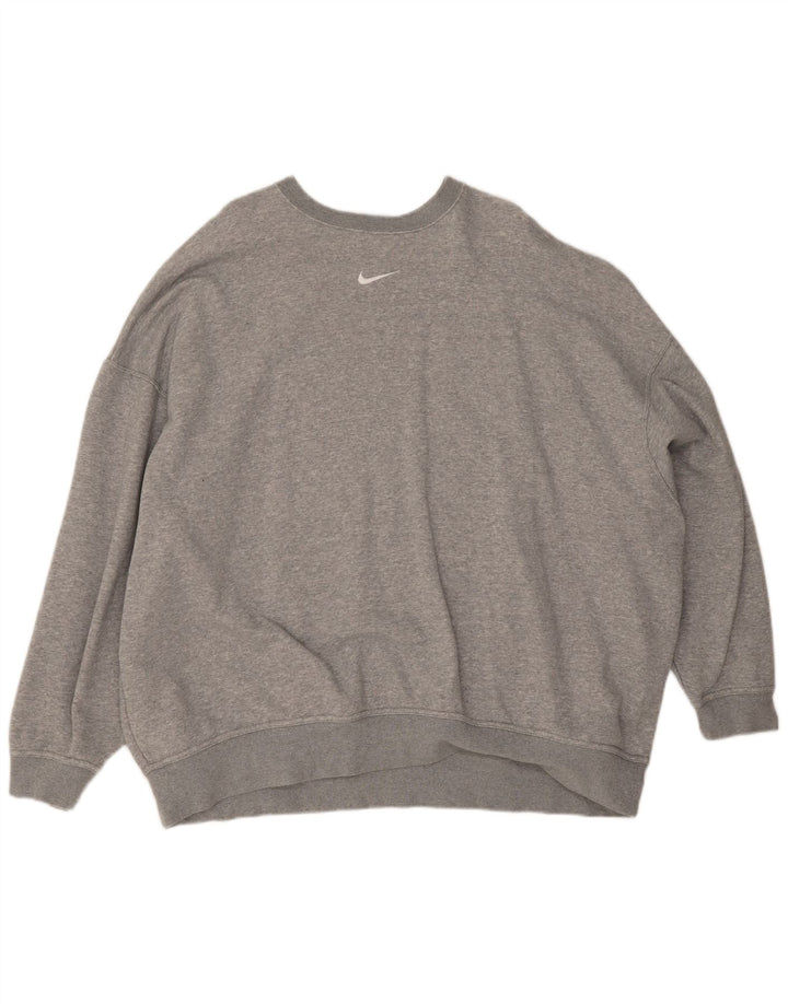 Nike Sudadera extragrande tipo jersey de algodón gris medio