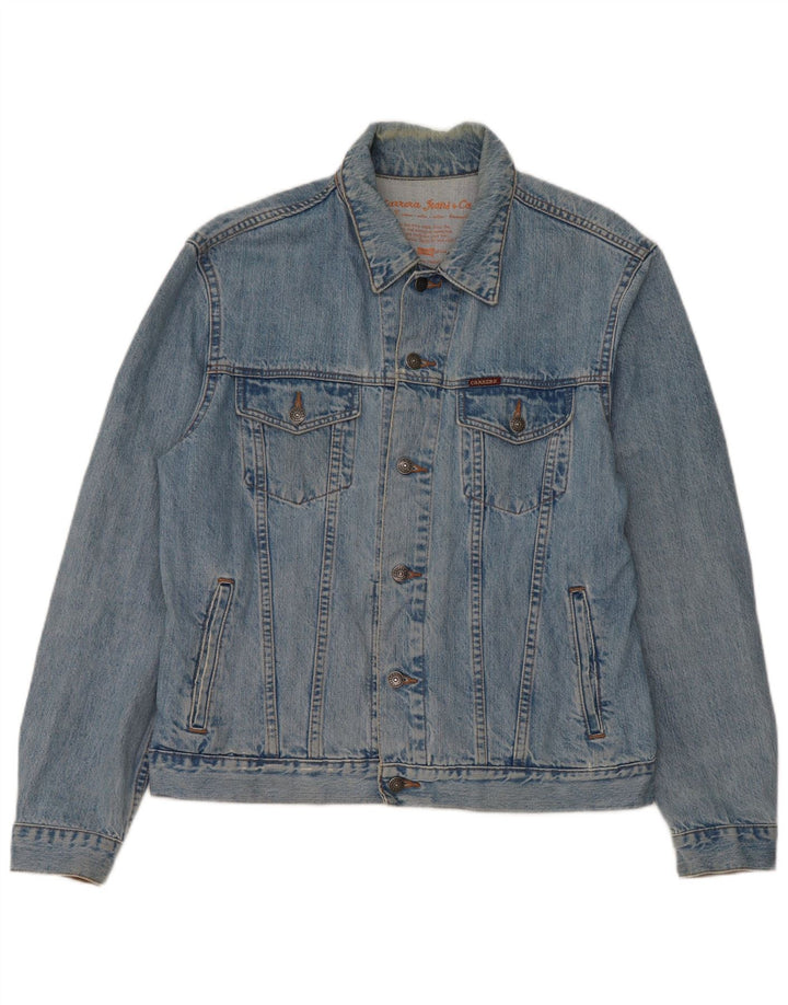 Carrera Chaqueta vaquera para hombre UK 40 Grande Algodón azul