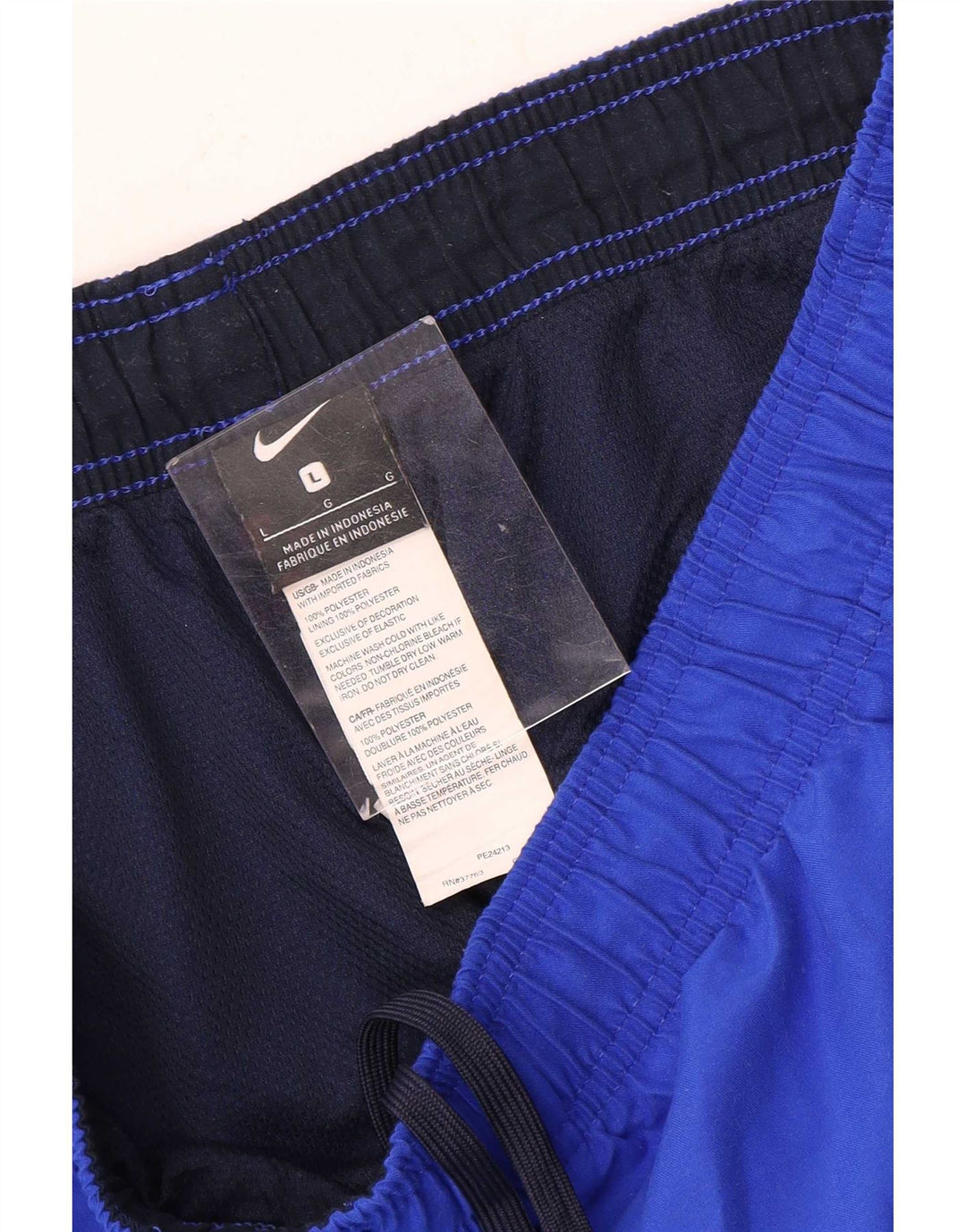 Nike - Pantalones cortos deportivos para hombre, poliéster azul grande