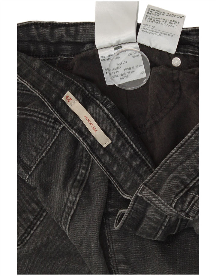 LEVI'S Vaqueros pitillo 711 para mujer W29 L32 Algodón gris