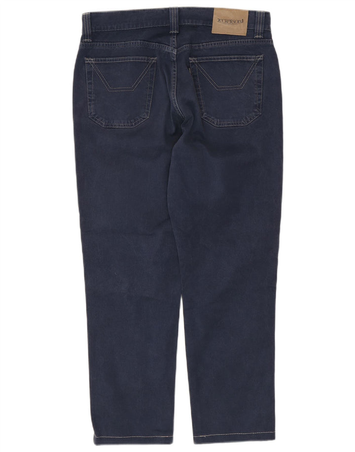 JECKERSON Pantalones casuales delgados para hombre W32 L26 Algodón azul marino