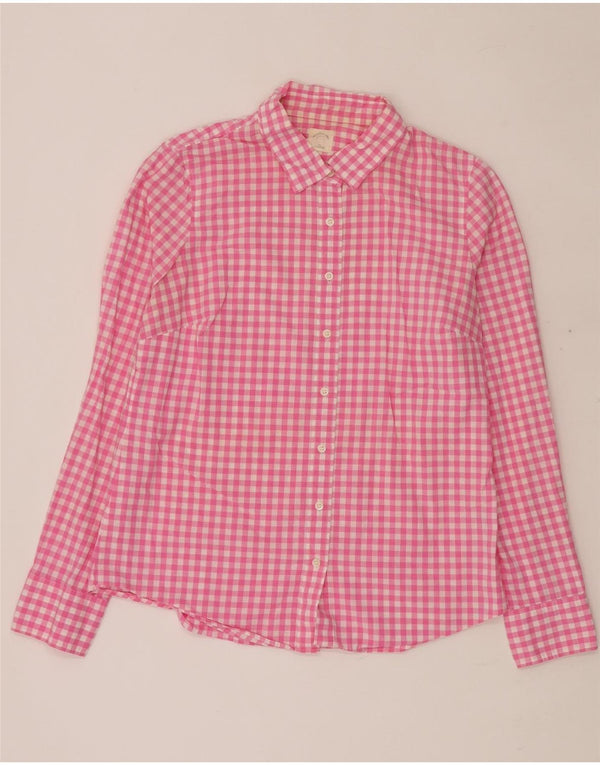 J. CREW Camisa para mujer UK 44 Medium Pink Gingham