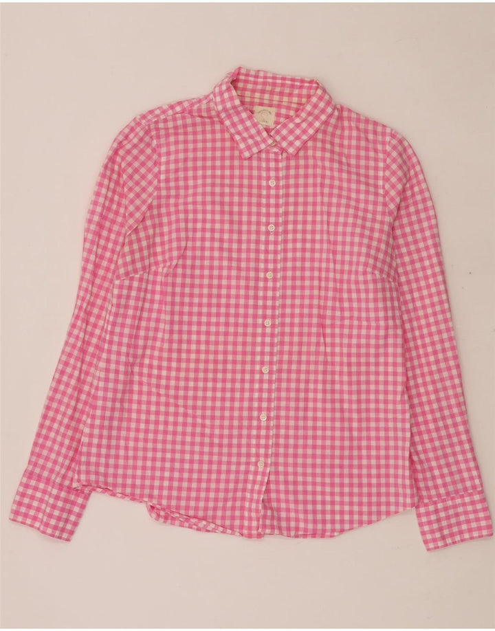 J. CREW Camisa para mujer UK 44 Medium Pink Gingham