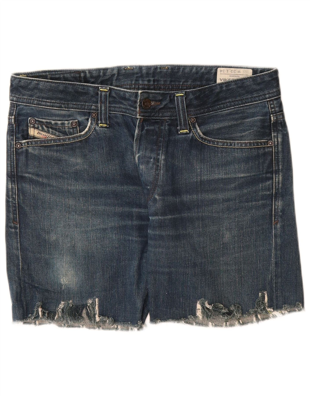 DIESEL Pantalones cortos vaqueros desgastados con espalda Viker para mujer W30 Algodón azul medio