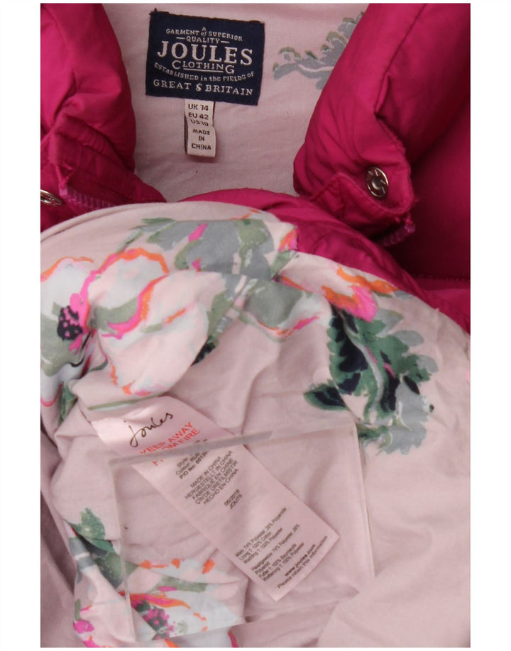 Chaleco acolchado para mujer Joules UK 44 Poliéster rosa grande