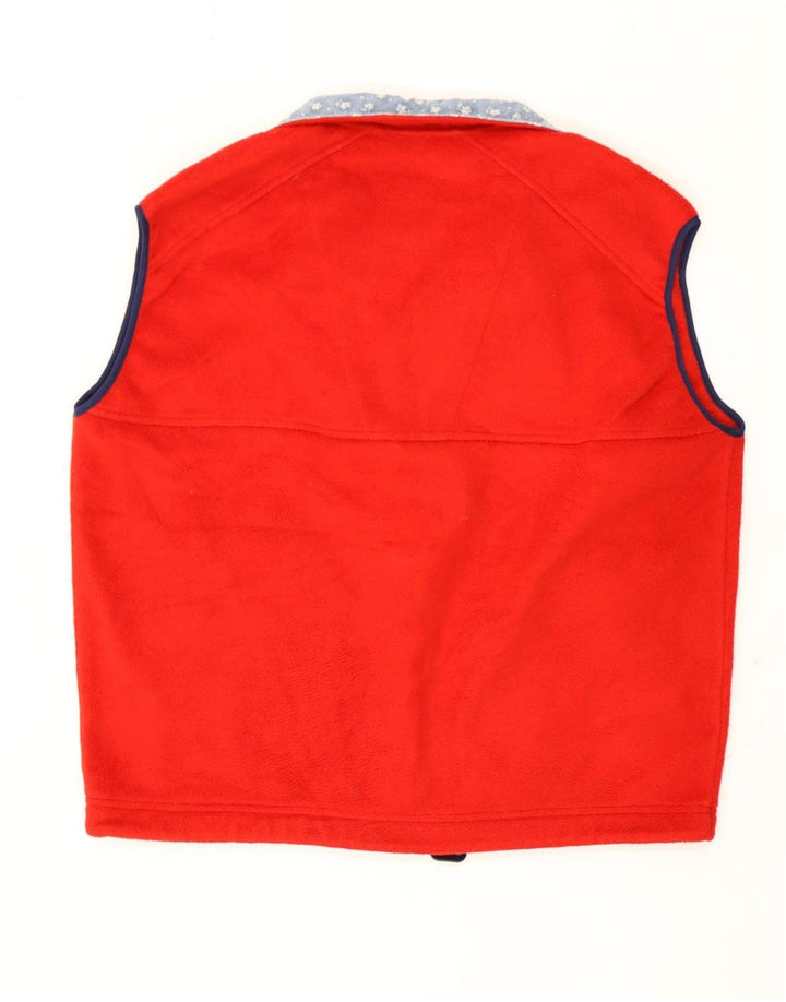 Think Pink Chaleco polar extragrande para mujer Reino Unido 46 Poliéster rojo grande