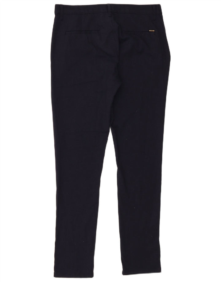 Zara Mens Slim Chino Pantalones EU 40 Medium W31 L30 Azul Marino Poliéster