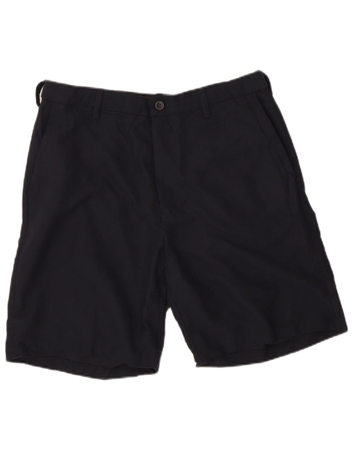 Chaps Pantalones cortos chinos para hombre W34 Poliéster negro grande
