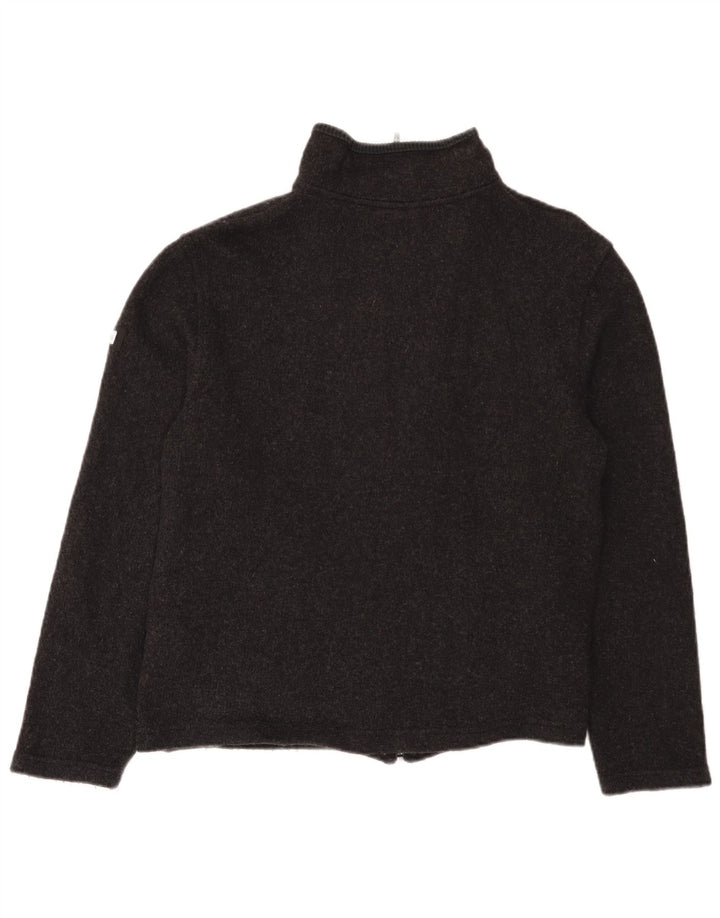 Kickers Cárdigan para mujer, talla 44, lana gris medio