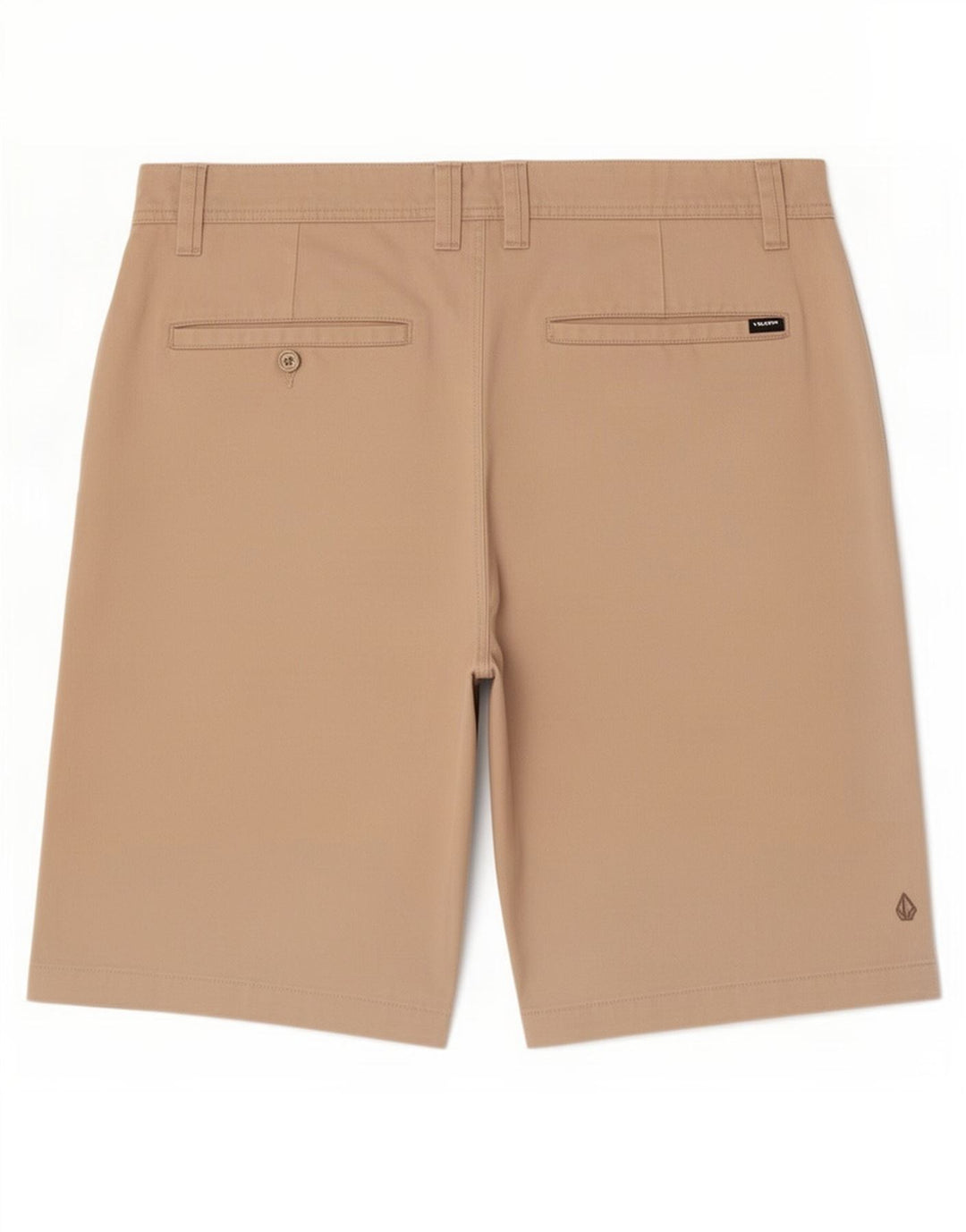 Volcom Pantalones cortos chinos para hombre grande W36 poliéster beige