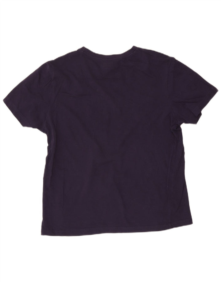 Kappa Hombre Camiseta Top Grande Azul Marino Algodón
