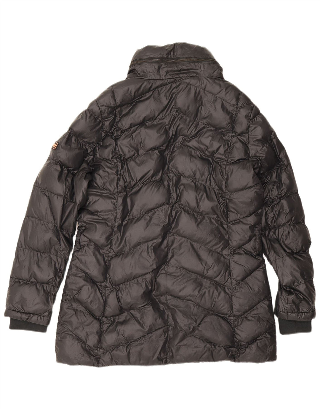 Barbour Chaqueta Acolchada Con Capucha Para Mujer UK 46 Grande Poliamida Negra