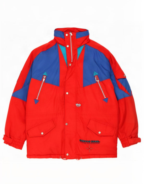 Trespass Chaqueta de esquí holgada con gráfico para hombre Reino Unido 36 Small Rojo Colorblock