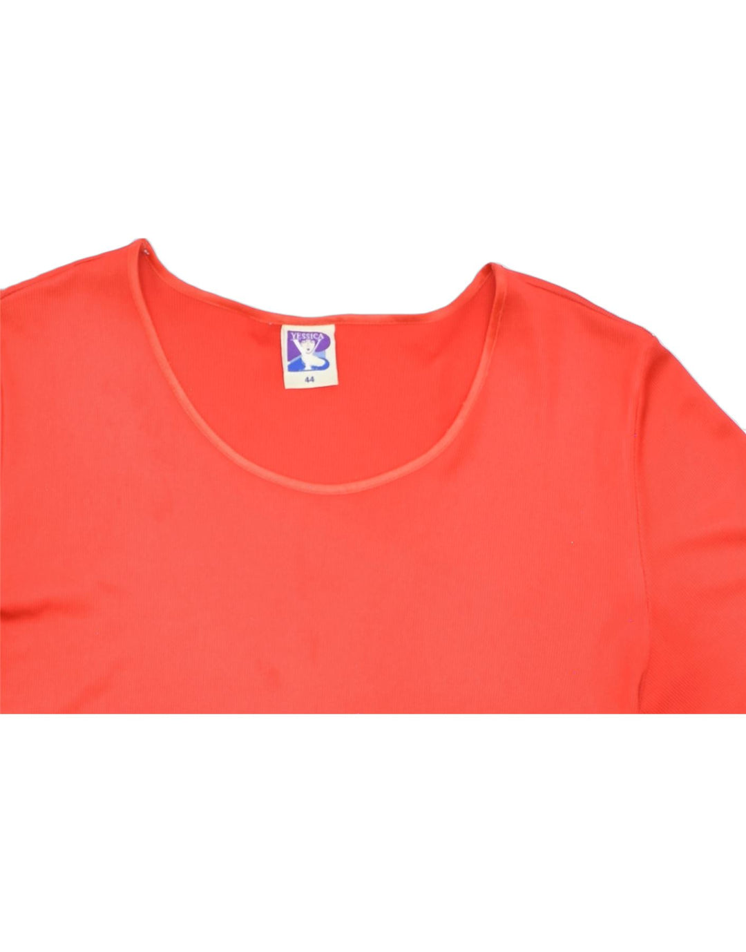 YESSICA Womens Oversized Top Long Sleeve EU 44  Large Red Polyester | Vintage | Thrift | Second-Hand | Used Clothing | Messina Hembry 