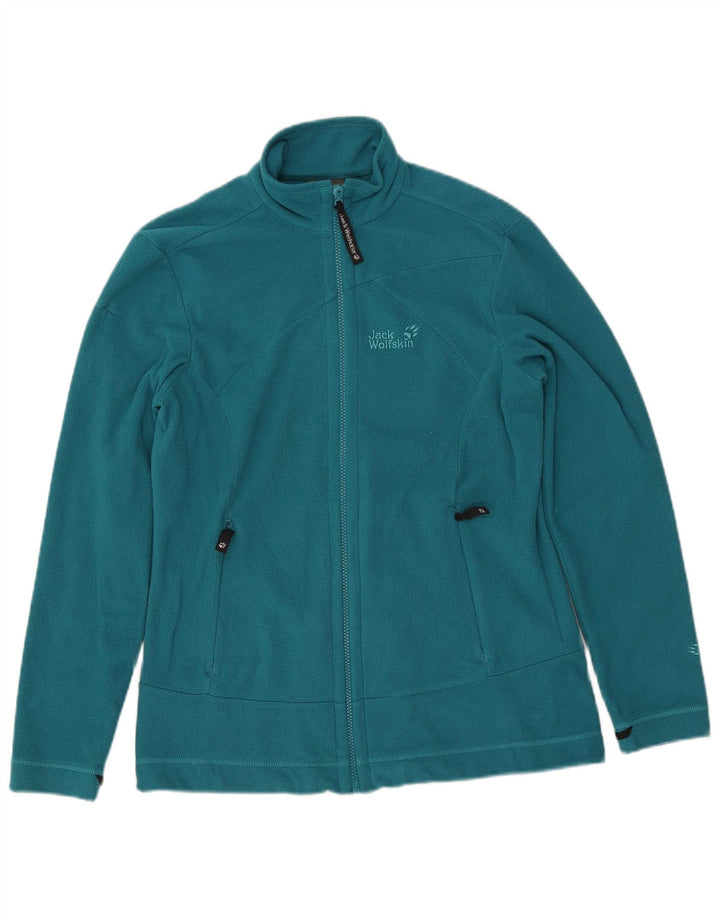 JACK WOLFSKIN Chaqueta Polar Mujer UK 12/14 Azul Medio Poliéster