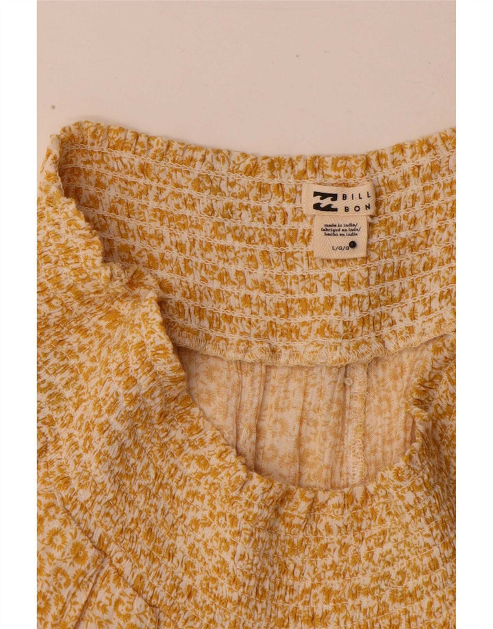 Billabong Mujer Pegged Hot Pants Grande W32 Amarillo Floral