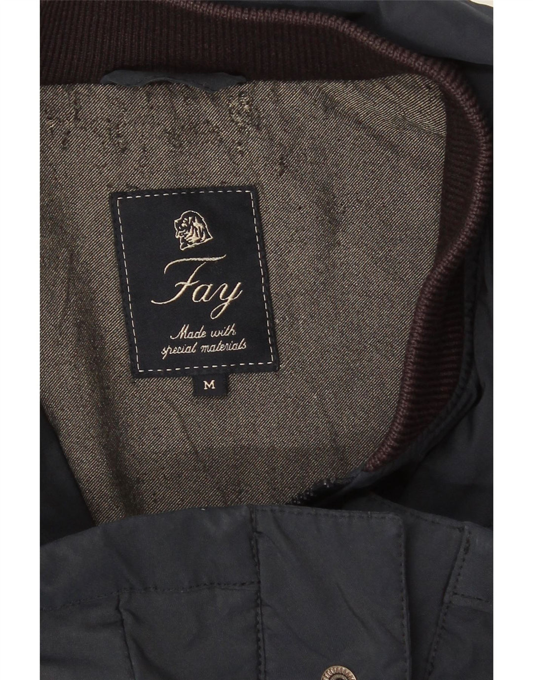 Fay Chaqueta utilitaria para hombre UK 38 Medium Azul marino