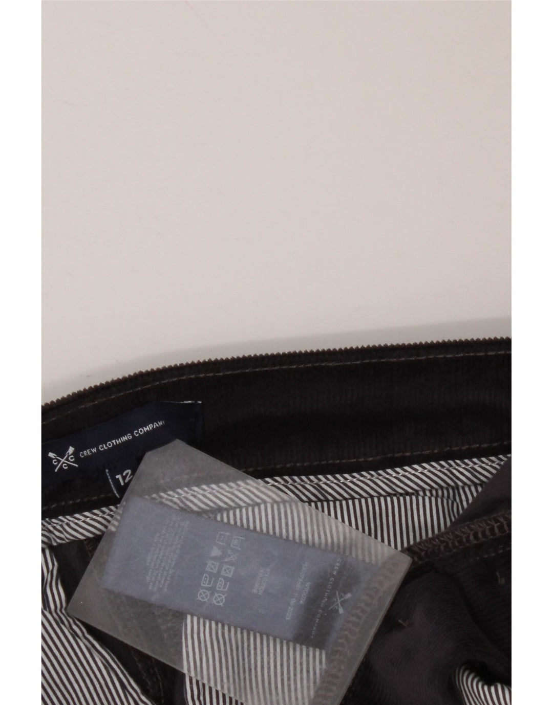 CREW CLOTHING Pantalones de pana para mujer UK 12 Medium W30 L28 Azul marino