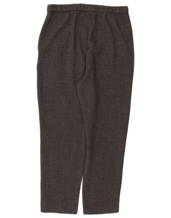 Zara Mujer Pantalones Cortos Cónicos Pequeños W26 L24 Poliéster Gris