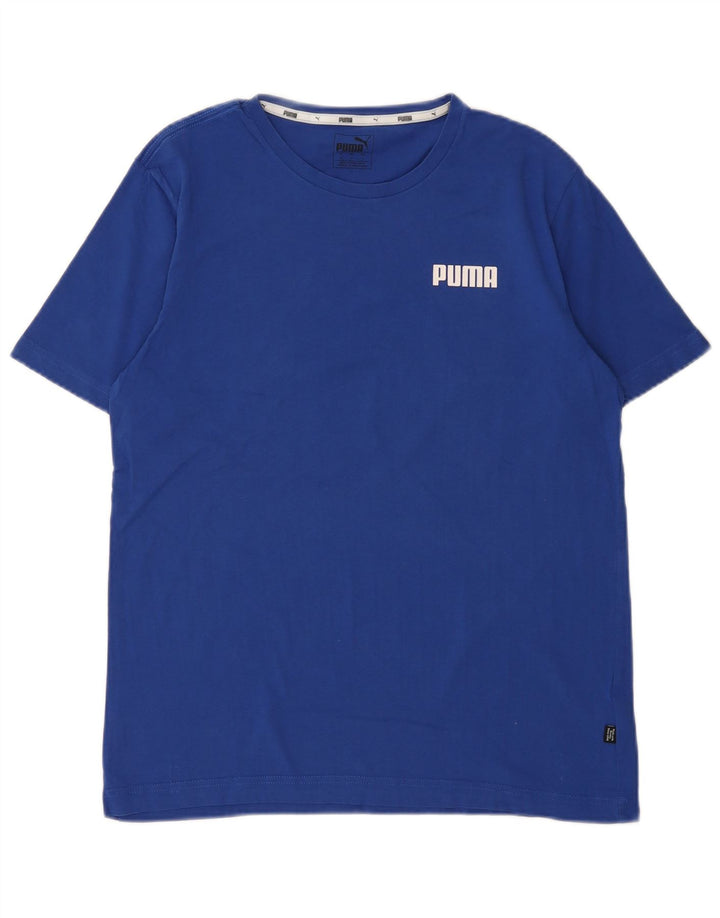 Camiseta Puma Hombre Top Azul Medio Algodón
