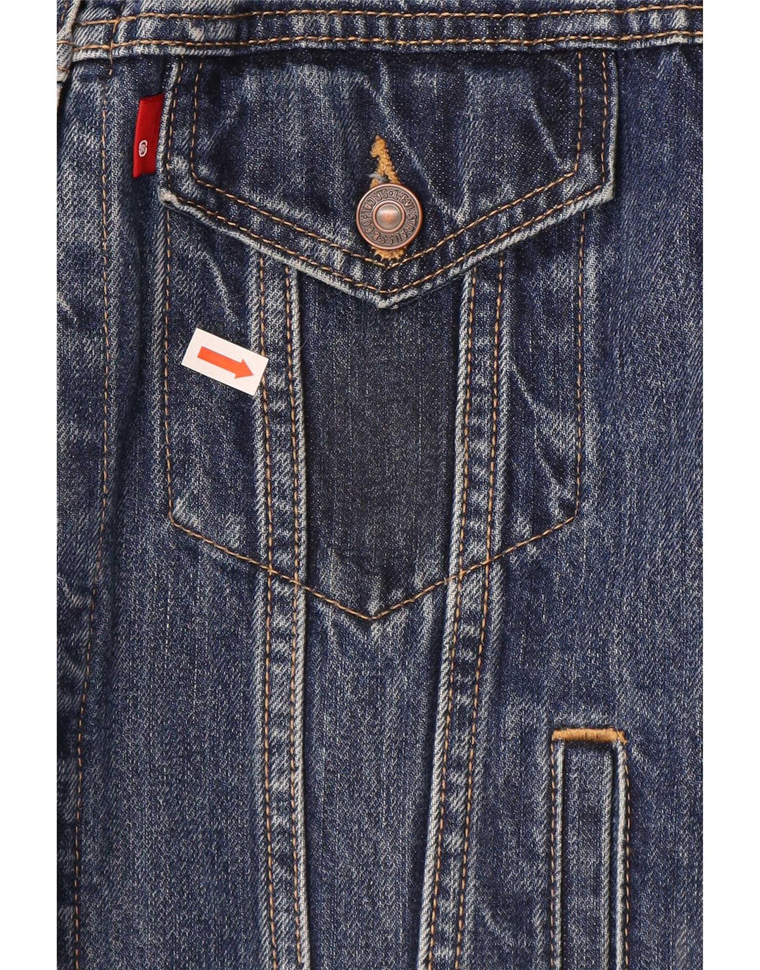 Levi's Chaqueta vaquera para mujer UK 44 Algodón azul medio