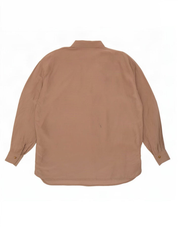 Camisa vintage de gran tamaño para mujer IT 44 Beige medio