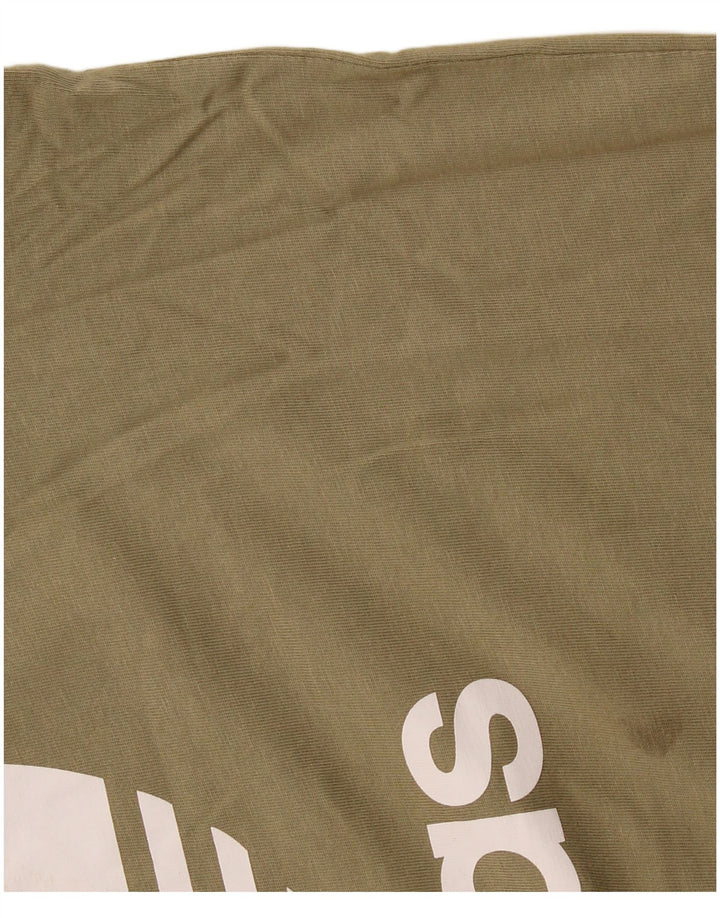 Adidas Hombre Camiseta Gráfica Top Medium Khaki Algodón