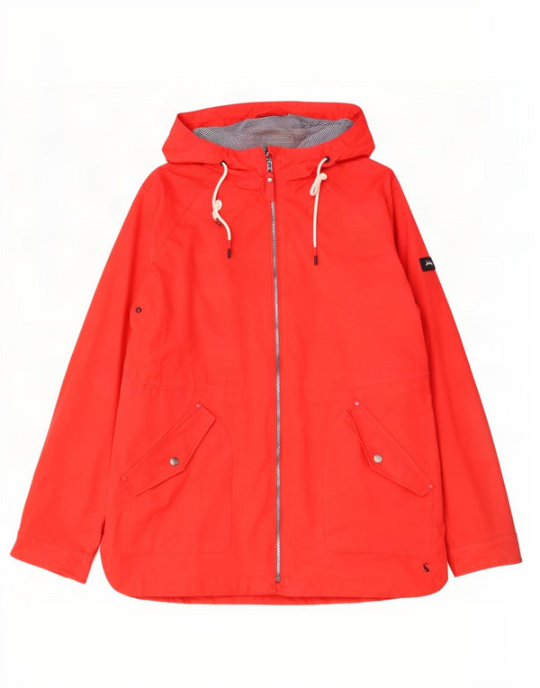 Chaqueta impermeable extragrande con capucha para mujer Joules UK 18 XL Algodón rojo