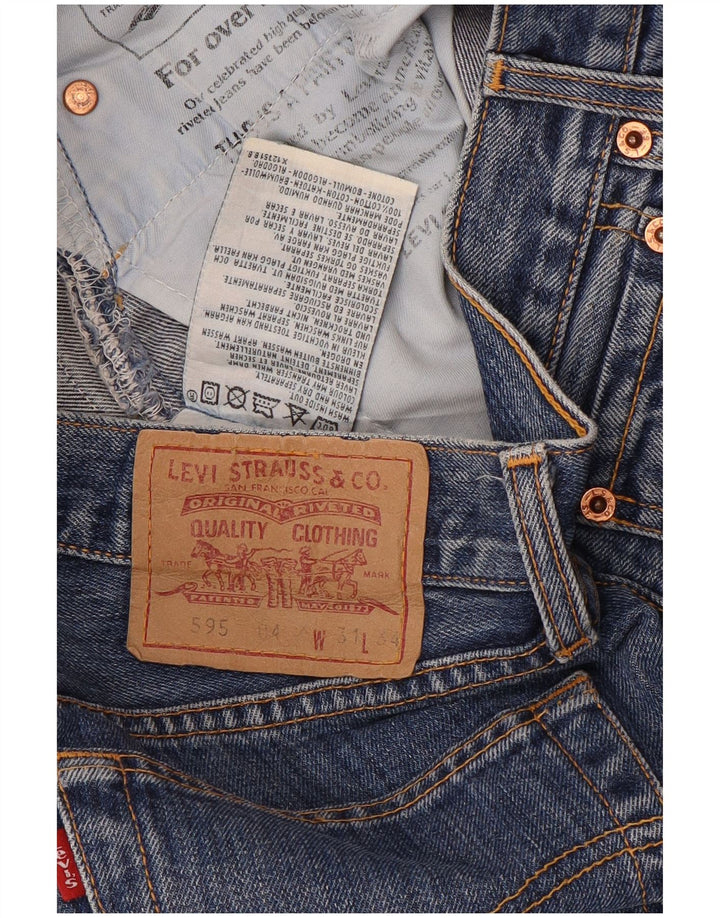 Vaqueros Levi's Mujer 595 Rectos W31 L34 Algodón Azul