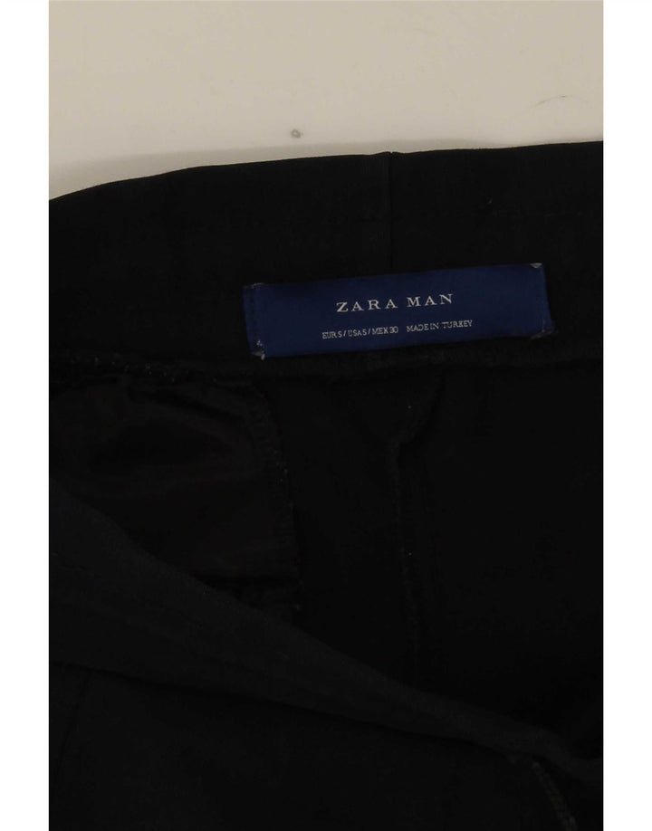 Zara Hombre Pantalones De Chándal Joggers Small Azul Marino Colorblock