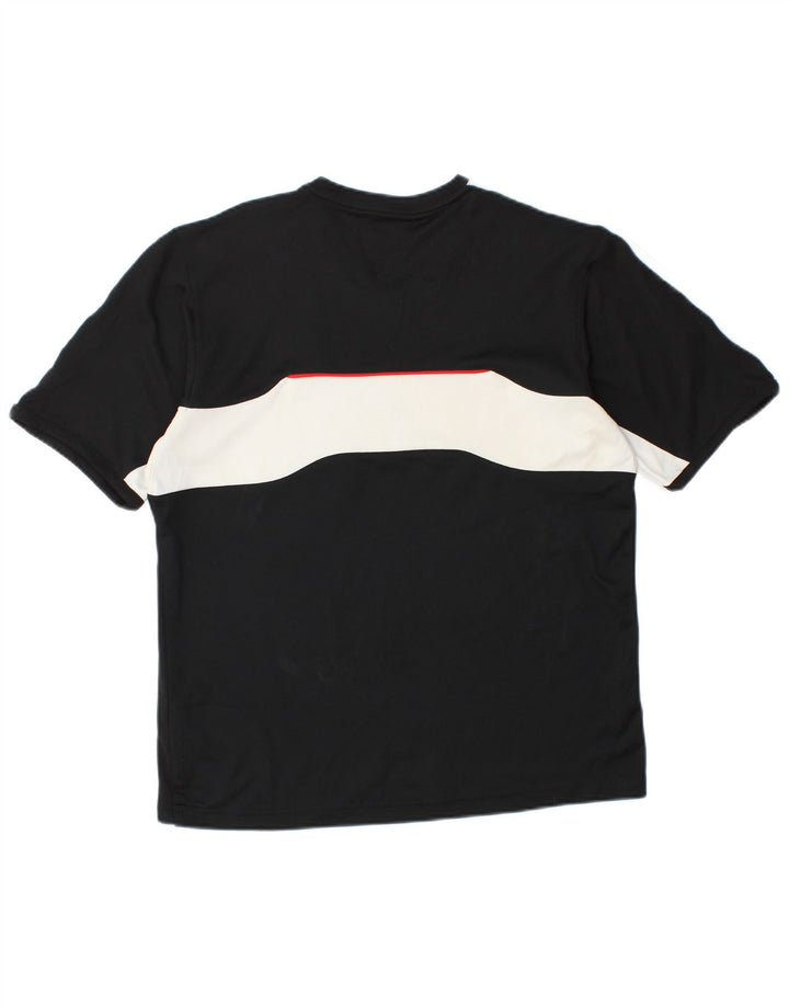 ADIDAS Hombre Camiseta Top Medium Negro Colorblock Poliéster