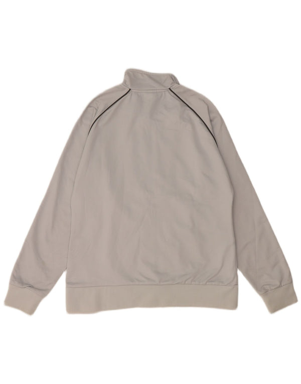 Asics - Chaqueta de chándal para mujer, talla 40, XL, poliéster gris