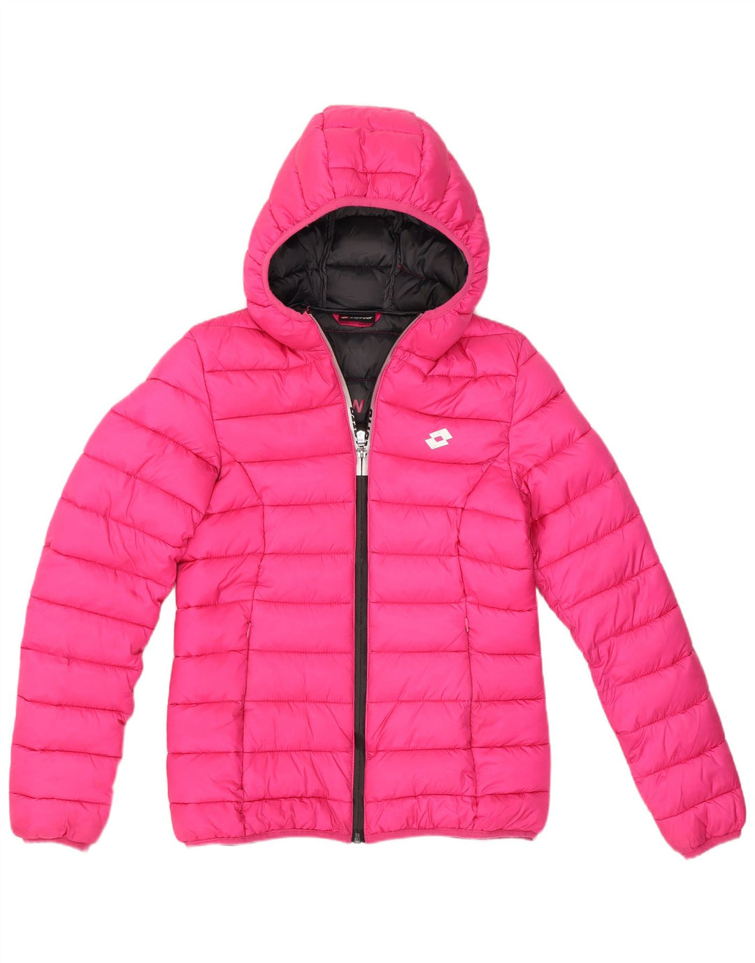 Lotto Chaqueta Acolchada Con Capucha Para Mujer UK 10 Small Rosa Poliéster