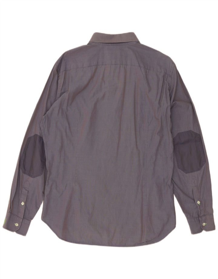 Jeckerson Camisa Hombre XL Azul Cuadros Algodón