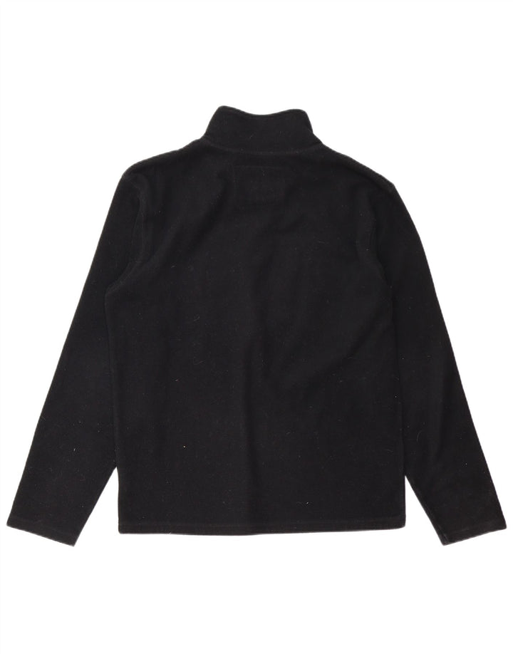 BILLABONG Jersey de forro polar con cuello y cremallera gráfico para hombre Pequeño Poliéster negro