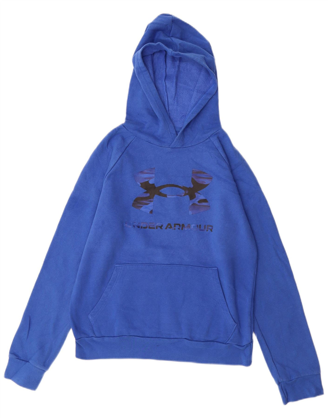 UNDER ARMOUR Sudadera con capucha gráfica para niños 11-12 años Grande Algodón azul