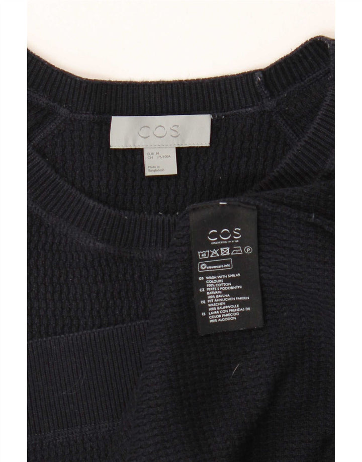 Cos Camiseta para hombre Top Medium Azul Marino Algodón