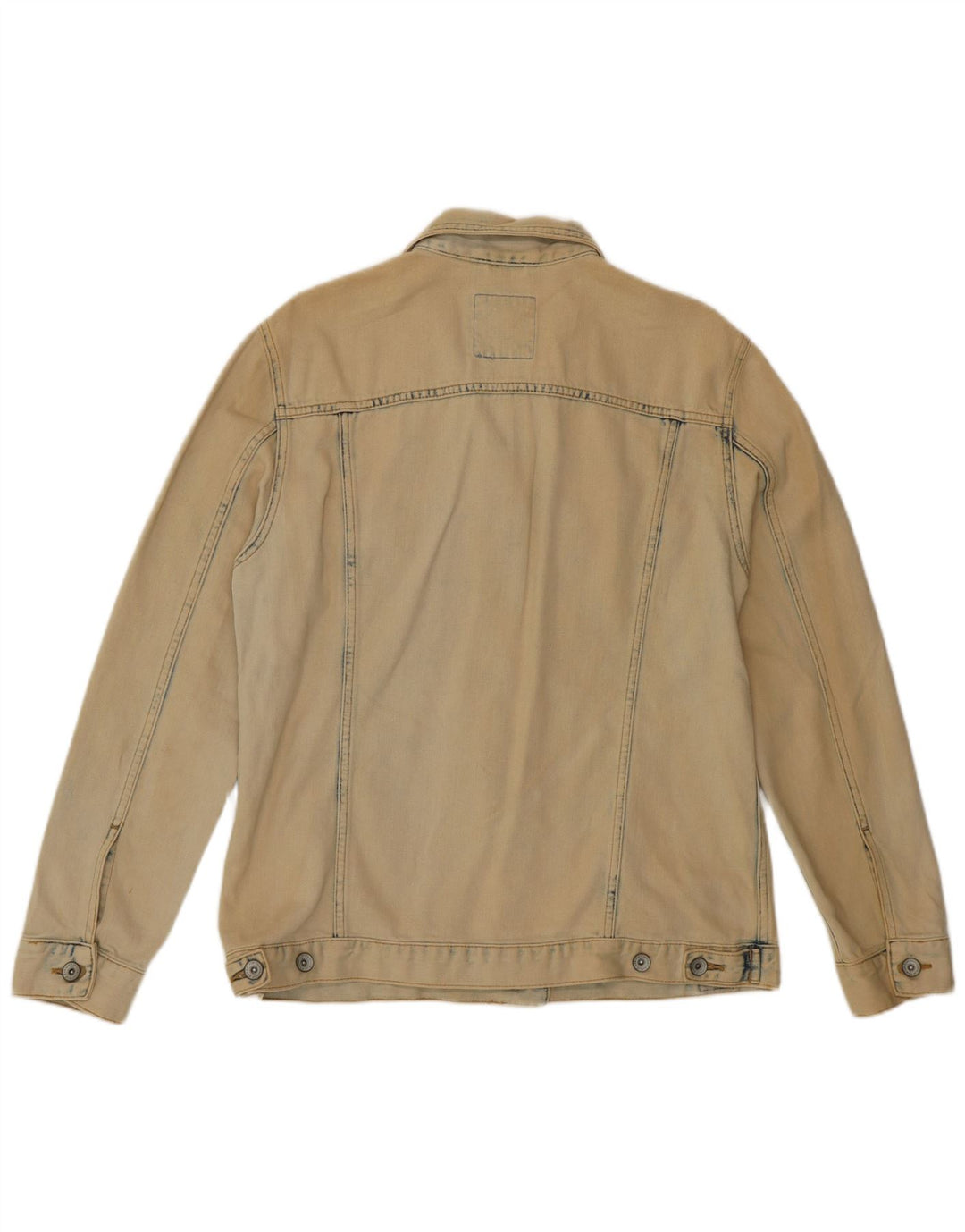 SUPERDRY Chaqueta vaquera para mujer UK 10 Small Beige Cotton