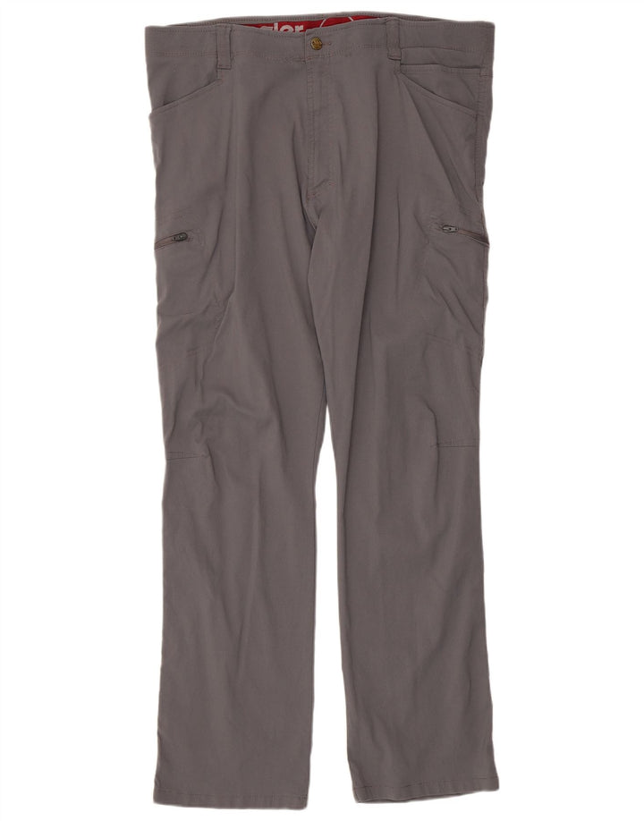 Pantalón Cargo Recto Para Hombre Wrangler W40 L30 Nylon Gris