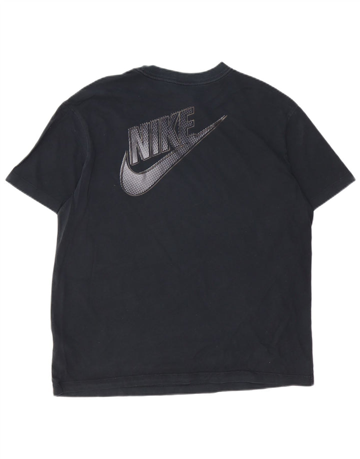 NIKE Mens Graphic T-Shirt Top Medium Navy Blue Cotton Vintage Nike and Second-Hand Nike from Messina Hembry 