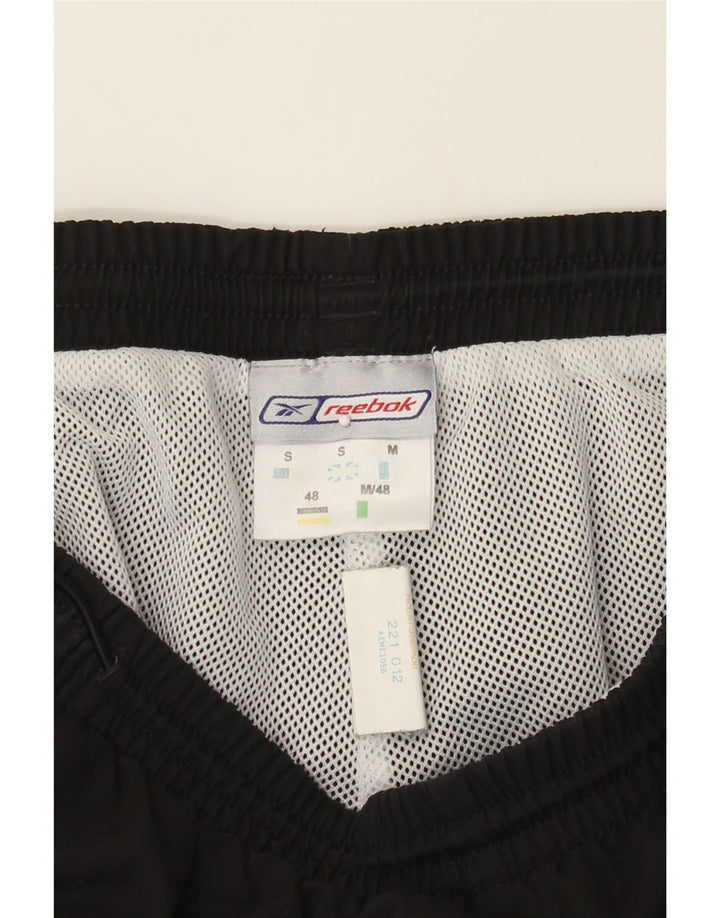 REEBOK Mens Tracksuit Trousers Small Black Polyester Vintage Reebok and Second-Hand Reebok from Messina Hembry 