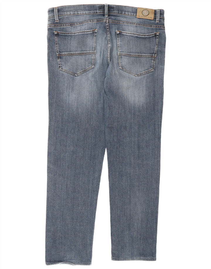 TRUSSARDI Vaqueros rectos para hombre IT 52 XL W38 L32 Azul