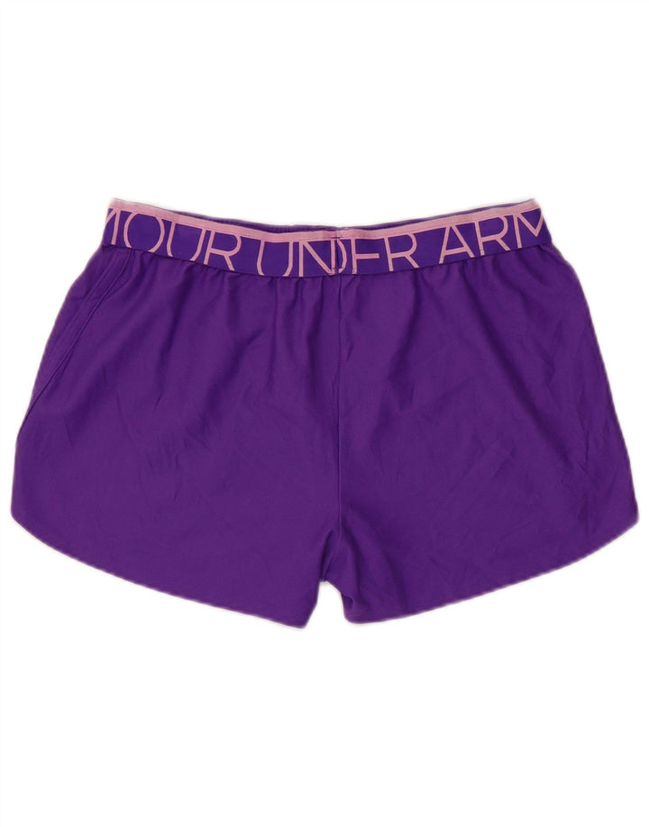 Under Armour Mujer Gráfico Regular Pantalones Cortos Deportivos Pequeño Púrpura