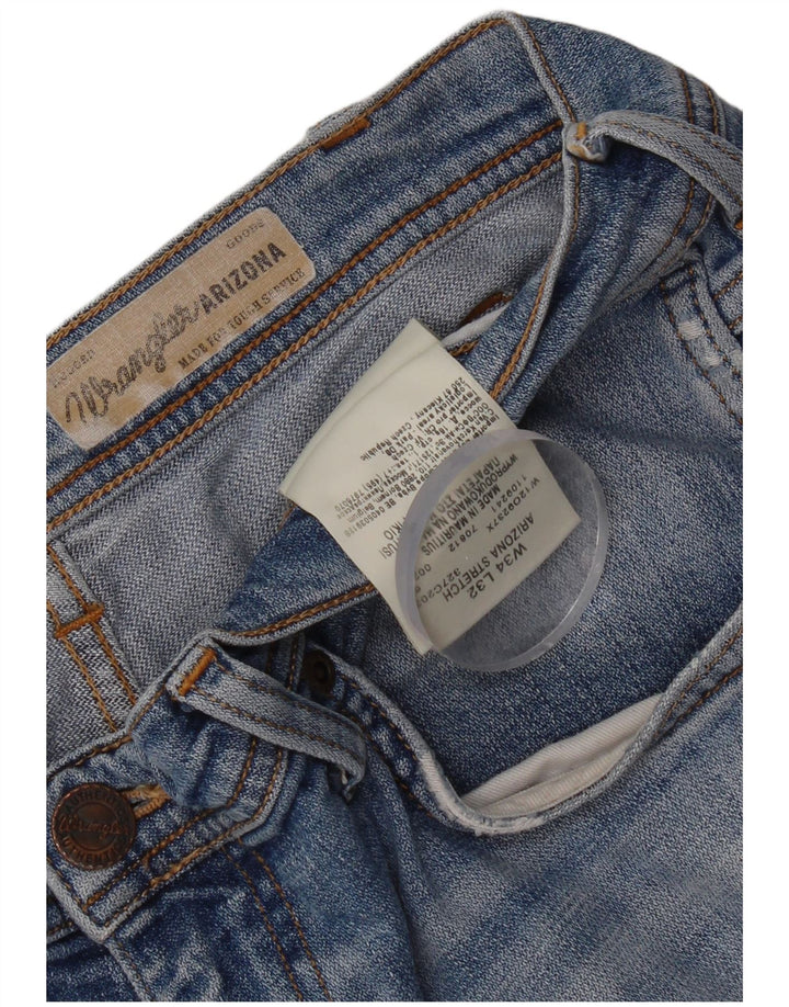 Wrangler Pantalones cortos de mezclilla desgastados para hombre W34 Algodón azul grande