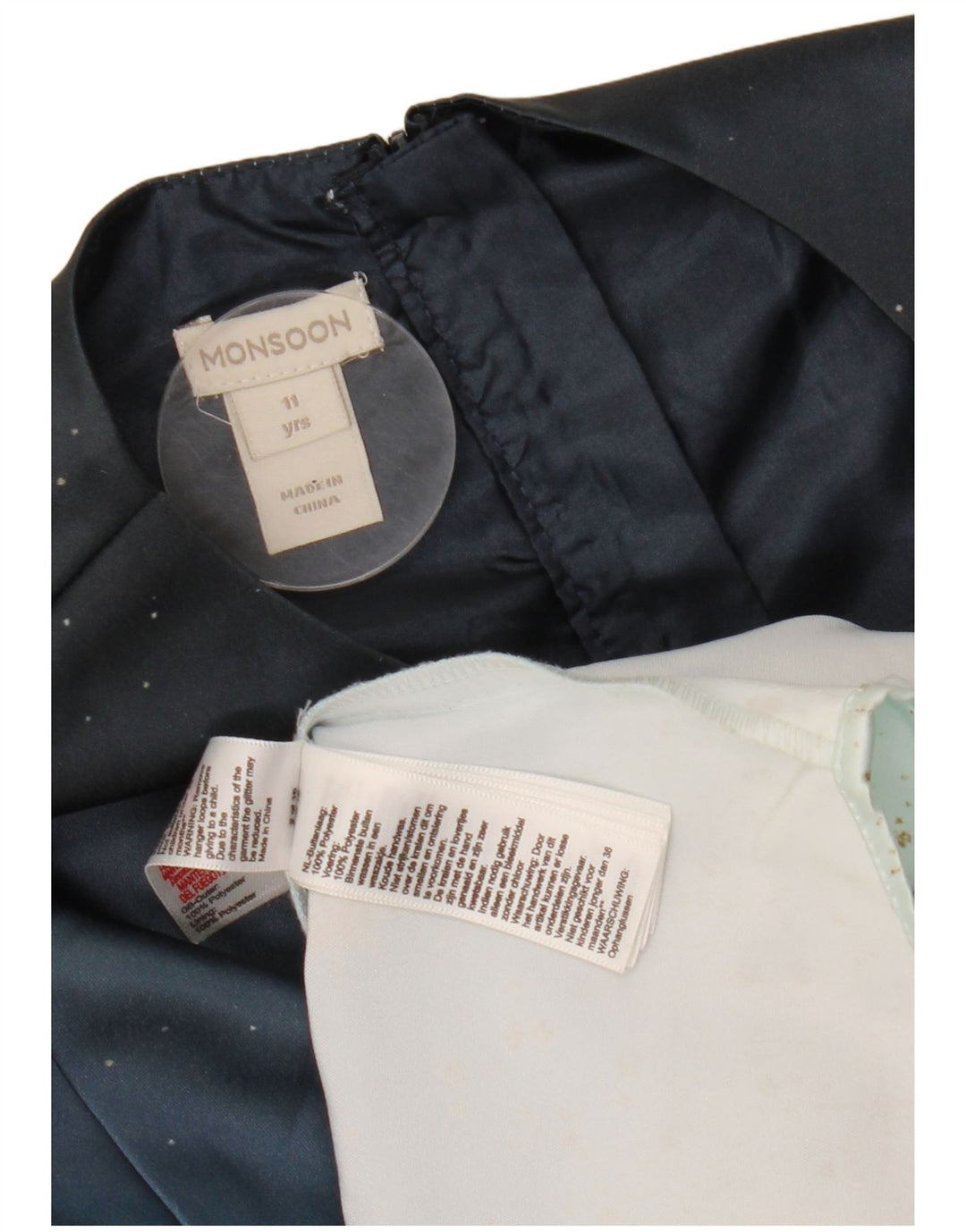 MONSOON Vestido Tutú Niña 10-11 Años Azul Moteado Poliéster